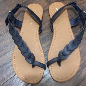 Rampage Navy & Tan Sandals